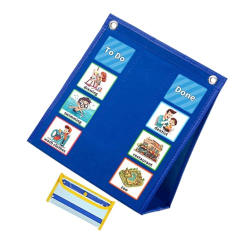 SOESFOUFU Visuelles Zeitplan-kalenderdiagramm, 2-in-1-diagramm Zur Täglichen Aufgabenroutine Mit Karten, Lernmaterialien, Visuelles Verhaltenstool Für Kinder Für Die Heimschule SOESFOUFU Visuelles Zeitplan-kalenderdiagramm, 2-in-1-diagramm Zur Täglichen Aufgabenroutine Mit Karten, Lernmaterialien, Visuelles Verhaltenstool Für Kinder Für Die Heimschule von SOESFOUFU