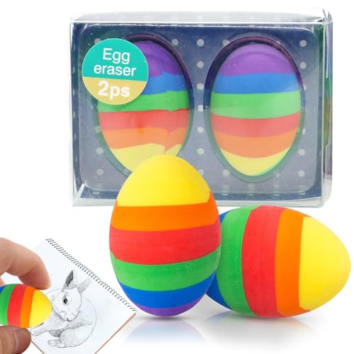 Radiergummi Ostern, Radiergummi Osterei Kinder, Bunt Weicher 2B Radierer Ostern Deko, Radiergummi Geschenk für Kinder Geburtstag Füllung Party Mitgebsel, Radiergummi Schule Gemälden (2pcs) Radiergummi Ostern, Radiergummi Osterei Kinder, Bunt Weicher 2B Radierer Ostern Deko, Radiergummi Geschenk für Kinder Geburtstag Füllung Party Mitgebsel, Radiergummi Schule Gemälden (2pcs) von SOETDERT