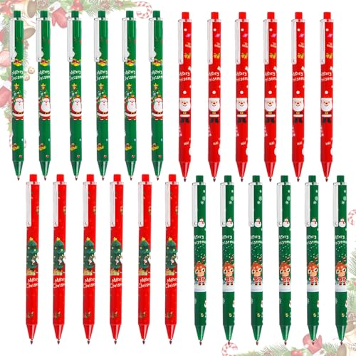 SOETDERT Weihnachts Kugelschreiber, 24 Stück Druckkugelschreiber Schwarz, Weihnachtskugelschreiber, Weihnachten Kleinigkeiten für Studenten Kinder Weihnachten Party Geschenke Mitbringsel SOETDERT Weihnachts Kugelschreiber, 24 Stück Druckkugelschreiber Schwarz, Weihnachtskugelschreiber, Weihnachten Kleinigkeiten für Studenten Kinder Weihnachten Party Geschenke Mitbringsel von SOETDERT