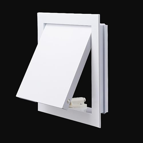Revisionstüre Aluminium-Rahmen, Revisionsklappe mit Leichtgängiger Magnetverschluss, Zugangstür für Decken, Sanitäranlagen, Dachböden, Einfache Montage, Anpassbare Größe, weiß(250mm(9.8in)) von SOFACHEN