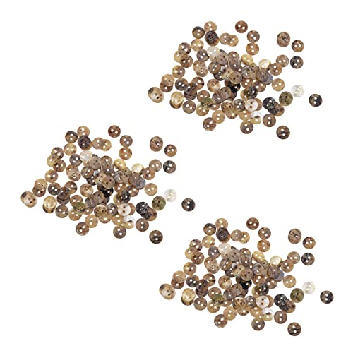 SOFORFREEM 300 Perlmuttknöpfe, 8 mm, runde Perlmuttschalenköpfe von SOFORFREEM