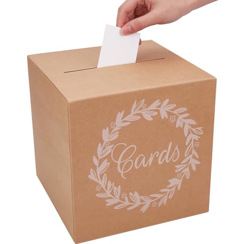SOFPLAT Kraft Kartenbox Hochzeitsgeschenkbox Quadratische Party Dekorationsbox Mit 10 Stück Papierstau Für Hochzeitsempfang Geburtstag Abschlussfeier Jahrestag Tombola Geschenk Tischdekoration 9x9x9{1 SOFPLAT Kraft Kartenbox Hochzeitsgeschenkbox Quadratische Party Dekorationsbox Mit 10 Stück Papierstau Für Hochzeitsempfang Geburtstag Abschlussfeier Jahrestag Tombola Geschenk Tischdekoration 9x9x9{1 von SOFPLATE
