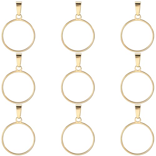 SOFPLATE 1 Box 10 Stück Offene Lünettenanhänger Runde Rahmenanhänger 20mm Kreis Gold 304 Edelstahl Hohl Epoxidharz Charm Anhänger Beschläge Für Die Schmuckherstellung Charms Armbänder Ohrringe DIY Bas SOFPLATE 1 Box 10 Stück Offene Lünettenanhänger Runde Rahmenanhänger 20mm Kreis Gold 304 Edelstahl Hohl Epoxidharz Charm Anhänger Beschläge Für Die Schmuckherstellung Charms Armbänder Ohrringe DIY Bas von SOFPLATE