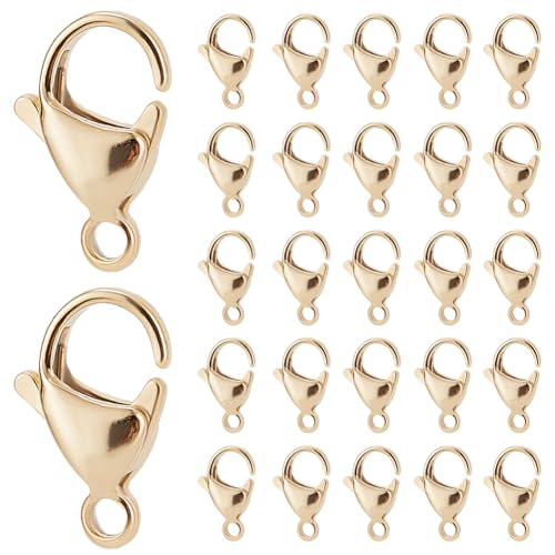 SOFPLATE 1 Box 100 Stück Echte 24 Karat Vergoldete Karabinerverschlüsse Karabinerhaken Aus Edelstahl Kleine Schlüsselanhängerverschlüsse Aus Metall Für Die Schmuckherstellung DIY Halsketten Armbänder SOFPLATE 1 Box 100 Stück Echte 24 Karat Vergoldete Karabinerverschlüsse Karabinerhaken Aus Edelstahl Kleine Schlüsselanhängerverschlüsse Aus Metall Für Die Schmuckherstellung DIY Halsketten Armbänder von SOFPLATE