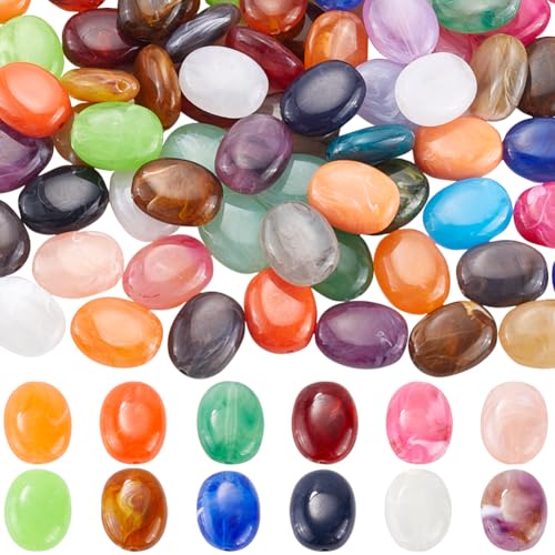 SOFPLATE 1 Box 100 Stück Ovale Abstandsperlen Ovale Steinperlen Elliptische Acryl Edelstein Imitation Bunte Steine Geformte Perlen Für Schmuck Armbänder Halsketten DIY Bastelbedarf Zubehör SOFPLATE 1 Box 100 Stück Ovale Abstandsperlen Ovale Steinperlen Elliptische Acryl Edelstein Imitation Bunte Steine Geformte Perlen Für Schmuck Armbänder Halsketten DIY Bastelbedarf Zubehör von SOFPLATE