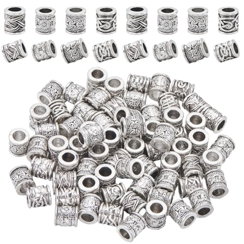 SOFPLATE 1 Box 100 Stück Silberfarbene Perlen Mit Großem Loch Legierungsröhren Abstandshalterperlen Lose Tibetische Retro Abstandshalter Aus Metall Runde Säule Lose Charm Perlen Zur Schmuckherstellung SOFPLATE 1 Box 100 Stück Silberfarbene Perlen Mit Großem Loch Legierungsröhren Abstandshalterperlen Lose Tibetische Retro Abstandshalter Aus Metall Runde Säule Lose Charm Perlen Zur Schmuckherstellung von SOFPLATE