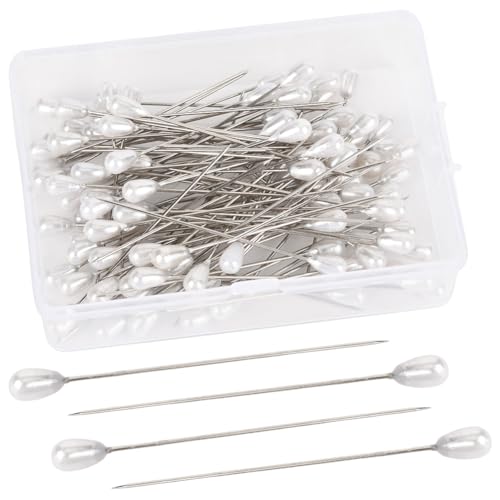 SOFPLATE 1 Box 100 Stück Weiße Anstecknadeln Tropfenform Perlenkopfnadeln Silberfarben Edelstahl Kunstharz Boutonniere Hochzeitsstrauß Blumenndekorationen Gerade Beschläge Für DIY Basteln Schmuckherst SOFPLATE 1 Box 100 Stück Weiße Anstecknadeln Tropfenform Perlenkopfnadeln Silberfarben Edelstahl Kunstharz Boutonniere Hochzeitsstrauß Blumenndekorationen Gerade Beschläge Für DIY Basteln Schmuckherst von SOFPLATE