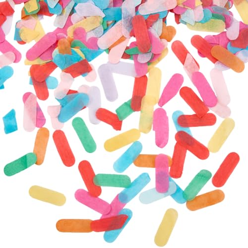 SOFPLATE 1 Box 100 g 11 x 30 mm Regenbogen-Seidenpapier-Konfetti, ovale Streifen, Party-Tischdekoration, Konfetti, buntes Streuzubehör für Geburtstag, Hochzeit, Brautparty, Party, Festival, Dekoration SOFPLATE 1 Box 100 g 11 x 30 mm Regenbogen-Seidenpapier-Konfetti, ovale Streifen, Party-Tischdekoration, Konfetti, buntes Streuzubehör für Geburtstag, Hochzeit, Brautparty, Party, Festival, Dekoration von SOFPLATE