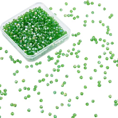 SOFPLATE 1 Box 1000 Stück Grüne Facettierte Glasperlen 4mm Doppelkegel Kristallperlen Lose Transparent Einfarbig ab Glänzend Abstandshalter Für Schmuckherstellung Armbänder DIY Basteln Weihnachten. Pa SOFPLATE 1 Box 1000 Stück Grüne Facettierte Glasperlen 4mm Doppelkegel Kristallperlen Lose Transparent Einfarbig ab Glänzend Abstandshalter Für Schmuckherstellung Armbänder DIY Basteln Weihnachten. Pa von SOFPLATE