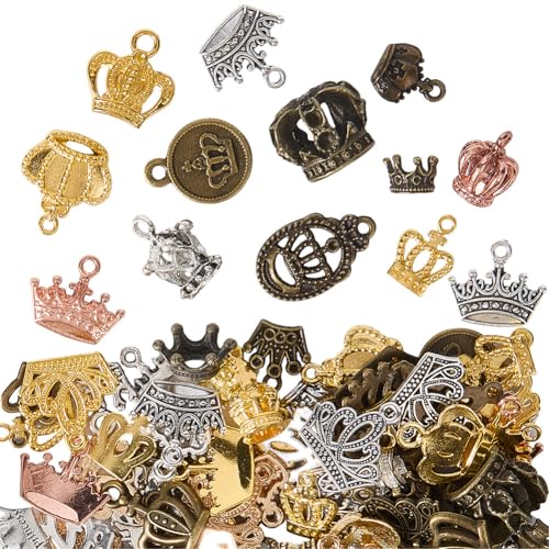 SOFPLATE 1 Box 100g Mini Kronenanhänger Winzige Schmuckanhänger Metall Tibetisch Vintage Britische Königin Antike Tibetische Legierung Gliederanhänger Zum Aufhängen Anhänger Für Die Schmuckherstellung SOFPLATE 1 Box 100g Mini Kronenanhänger Winzige Schmuckanhänger Metall Tibetisch Vintage Britische Königin Antike Tibetische Legierung Gliederanhänger Zum Aufhängen Anhänger Für Die Schmuckherstellung von SOFPLATE
