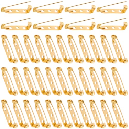 SOFPLATE 1 Box 120 Stück 25mm Broschennadel Verschlüsse Goldener Sicherheitsverschluss Broschennadel Verschlüsse Eisenverschluss Pinback Beschläge Mit Loch Für Selbstgemachte Namensschilder Schmuckba SOFPLATE 1 Box 120 Stück 25mm Broschennadel Verschlüsse Goldener Sicherheitsverschluss Broschennadel Verschlüsse Eisenverschluss Pinback Beschläge Mit Loch Für Selbstgemachte Namensschilder Schmuckba von SOFPLATE