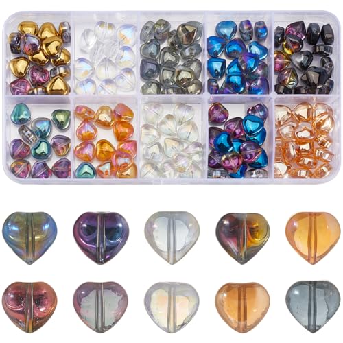 SOFPLATE 1 Box 160 Stück 10 Farben Herzförmige Glasperlen Galvanisierte Glasperlen 8mm Bunt Kristallmetallic Beschichtet Kleine Abstandshalter Lose Perlen Für Die Schmuckherstellung Armbänder Halsket SOFPLATE 1 Box 160 Stück 10 Farben Herzförmige Glasperlen Galvanisierte Glasperlen 8mm Bunt Kristallmetallic Beschichtet Kleine Abstandshalter Lose Perlen Für Die Schmuckherstellung Armbänder Halsket von SOFPLATE