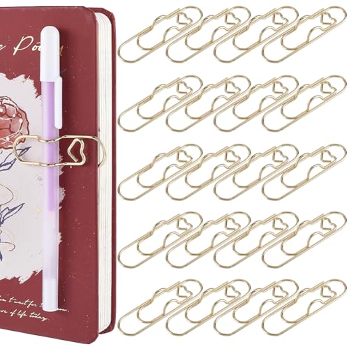 SOFPLATE 1 Box 20 Stück Büroklammerhalter Aus Metall Goldene Stiftklammer In Herzform Büroklammer Aus Karbonstahl Tragbarer Einsatz Für Bleistifte Für Notizbuch Tagebuch Scrapbook Zubehör Innen Und A SOFPLATE 1 Box 20 Stück Büroklammerhalter Aus Metall Goldene Stiftklammer In Herzform Büroklammer Aus Karbonstahl Tragbarer Einsatz Für Bleistifte Für Notizbuch Tagebuch Scrapbook Zubehör Innen Und A von SOFPLATE