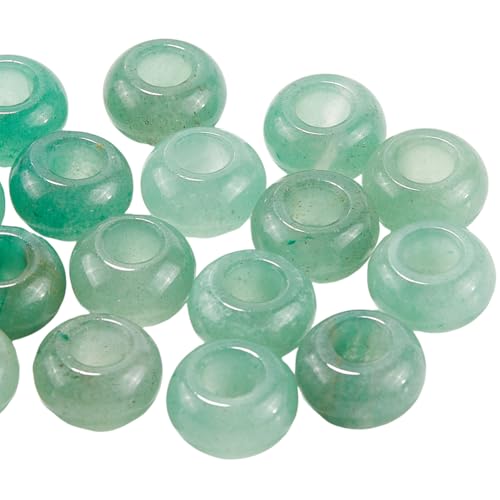 SOFPLATE 1 Box 20 Stück Grüne Aventurin Perlen Mit Großem Loch Europäische Steinperlen 14mm Runde Europäische Kristall Rondell Makramee Perlen Zum Perlenschmuck Herstellen von Armbändern Halsketten U SOFPLATE 1 Box 20 Stück Grüne Aventurin Perlen Mit Großem Loch Europäische Steinperlen 14mm Runde Europäische Kristall Rondell Makramee Perlen Zum Perlenschmuck Herstellen von Armbändern Halsketten U von SOFPLATE