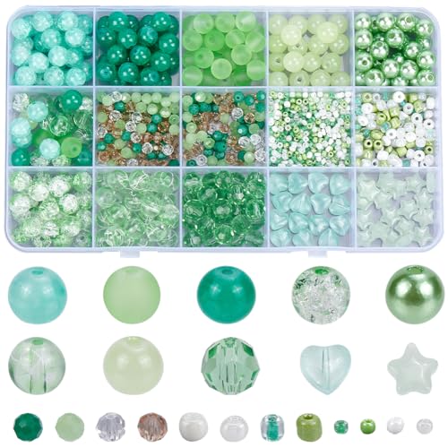 SOFPLATE 1 Box 22 Stile Hellgrüne Glasperlen Verschiedene Kristallperlen Frühling Natur Feiertags Mix Abstandshalter Samen Stern Herz Crackle St. Patrick's Day Perlen Zur Schmuckherstellung Halskette SOFPLATE 1 Box 22 Stile Hellgrüne Glasperlen Verschiedene Kristallperlen Frühling Natur Feiertags Mix Abstandshalter Samen Stern Herz Crackle St. Patrick's Day Perlen Zur Schmuckherstellung Halskette von SOFPLATE
