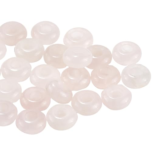 SOFPLATE 1 Box 30 Stück Edelsteinperlen Mit Großem Loch Edelstein Rondelle Perlen Rosa Natürlicher Rosenquarz Klar Lose Abstandshalter Indische Achatperlen Großpackung Zur Schmuckherstellung Haarstift SOFPLATE 1 Box 30 Stück Edelsteinperlen Mit Großem Loch Edelstein Rondelle Perlen Rosa Natürlicher Rosenquarz Klar Lose Abstandshalter Indische Achatperlen Großpackung Zur Schmuckherstellung Haarstift von SOFPLATE
