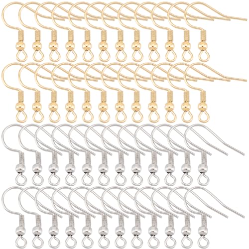 SOFPLATE 1 Box 300 Stück 2 Stile Silber Ohrhaken Edelstahl Ohrringhaken Großpackung Gold Französischer Draht Angelhaken Ohrhaken Flache Baumelnde Ohrringhaken Für Schmuckherstellung Zubehör DIY Handwe SOFPLATE 1 Box 300 Stück 2 Stile Silber Ohrhaken Edelstahl Ohrringhaken Großpackung Gold Französischer Draht Angelhaken Ohrhaken Flache Baumelnde Ohrringhaken Für Schmuckherstellung Zubehör DIY Handwe von SOFPLATE