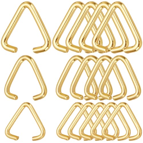 SOFPLATE 1 Box 300 Stück Dreieckige Offene Hakenringe Metall Biegeringe Großpackung Mit Goldenen Eisenklemmen Bügelverschlüssen Anhängerverbindern Verbindungsringen Für Die Schmuckherstellung Zubehör SOFPLATE 1 Box 300 Stück Dreieckige Offene Hakenringe Metall Biegeringe Großpackung Mit Goldenen Eisenklemmen Bügelverschlüssen Anhängerverbindern Verbindungsringen Für Die Schmuckherstellung Zubehör von SOFPLATE