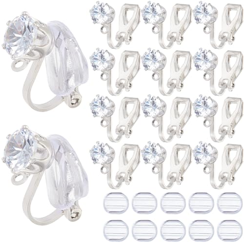 SOFPLATE 1 Box 32 Stück Ohrring KonverterSilberfarbene OhrclipsOhrring Rückseite Aus MessingDreieckige Ohrringkomponente Mit Kristall Strasssteinen Und PadsNicht Durchbohrte Ohrring Clips Für Schmuckh SOFPLATE 1 Box 32 Stück Ohrring KonverterSilberfarbene OhrclipsOhrring Rückseite Aus MessingDreieckige Ohrringkomponente Mit Kristall Strasssteinen Und PadsNicht Durchbohrte Ohrring Clips Für Schmuckh von SOFPLATE
