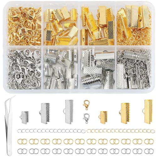 SOFPLATE 1 Box 391 Teiliges Armband Set Mit Bändern Kordelenden Crimps Leder Klemmverschluss Mit Karabinerverschlüssen Biegering Kettenverlängerungen Für Die Schmuckherstellung Zubehör DIY Armband Cho SOFPLATE 1 Box 391 Teiliges Armband Set Mit Bändern Kordelenden Crimps Leder Klemmverschluss Mit Karabinerverschlüssen Biegering Kettenverlängerungen Für Die Schmuckherstellung Zubehör DIY Armband Cho von SOFPLATE