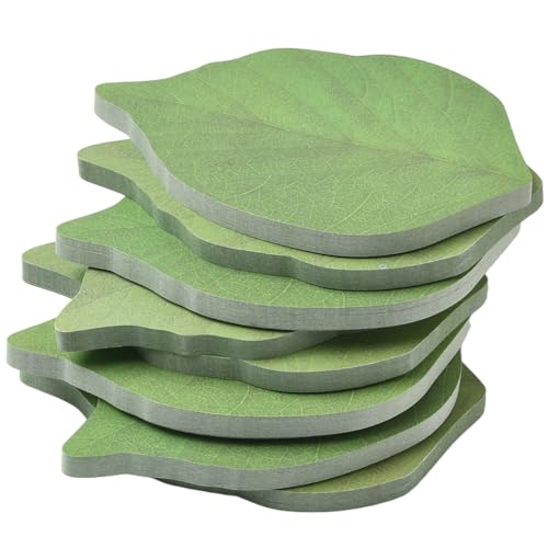SOFPLATE 1 Box 400 Blatt Notizblöcke Mit Blättern Grüne Blattaufkleber Großpackung Klein Blickdicht Memo Realistische Simulation Lustige Pflanzenaufkleber Für Wasserflasche Wand Zu Hause DIY Basteln L von SOFPLATE