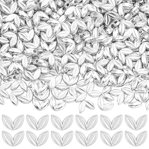 SOFPLATE 1 Box 400 Stück Blattmetallperlen Silberne Abstandsperlen Mit Loch Kleine Weizenähre Aus Metall Blätter Retro Legierung Lose Abstandsperlen Zur Schmuckherstellung Charms Armbänder Halsketten SOFPLATE 1 Box 400 Stück Blattmetallperlen Silberne Abstandsperlen Mit Loch Kleine Weizenähre Aus Metall Blätter Retro Legierung Lose Abstandsperlen Zur Schmuckherstellung Charms Armbänder Halsketten von SOFPLATE