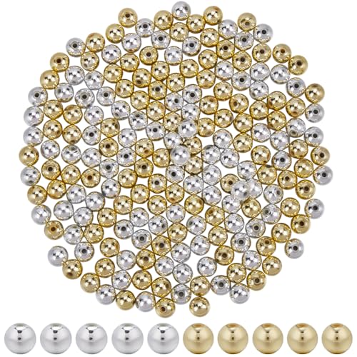 SOFPLATE 1 Box 500 Stück 8mm Goldene Runde Perlen Silberne Kunststoff Abstandsperlen Galvanisierte Lose Kugeln Glänzende Abstandshalter Glatte Abstandshalter Für Schmuckherstellung DIY Handarbeiten Ar SOFPLATE 1 Box 500 Stück 8mm Goldene Runde Perlen Silberne Kunststoff Abstandsperlen Galvanisierte Lose Kugeln Glänzende Abstandshalter Glatte Abstandshalter Für Schmuckherstellung DIY Handarbeiten Ar von SOFPLATE