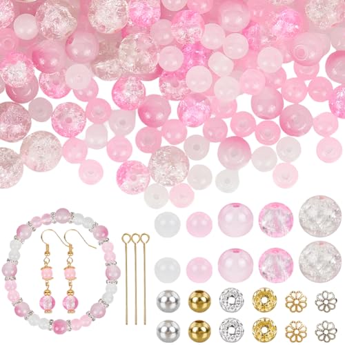 SOFPLATE 1 Box 500 Stück Rosa Glasperlen Set Runde Kristallglasperlen Armband Set 6mm 8mm 10mm Crackle Facettenperlen Mit Ösen Für Die Schmuckherstellung Zum Valentinstag DIY Armband Halskette Ohrr SOFPLATE 1 Box 500 Stück Rosa Glasperlen Set Runde Kristallglasperlen Armband Set 6mm 8mm 10mm Crackle Facettenperlen Mit Ösen Für Die Schmuckherstellung Zum Valentinstag DIY Armband Halskette Ohrr von SOFPLATE