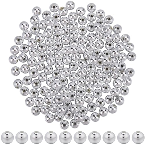 SOFPLATE 1 Box 500 Stück Silberne Abstandsperlen 8mm Silberne Kunststoffperlen ABS Galvanisiert Glänzend Abstandshalter Lose Kugel Glatte Abstandshalter Für Schmuckherstellung DIY Basteln Armbänder Ha SOFPLATE 1 Box 500 Stück Silberne Abstandsperlen 8mm Silberne Kunststoffperlen ABS Galvanisiert Glänzend Abstandshalter Lose Kugel Glatte Abstandshalter Für Schmuckherstellung DIY Basteln Armbänder Ha von SOFPLATE