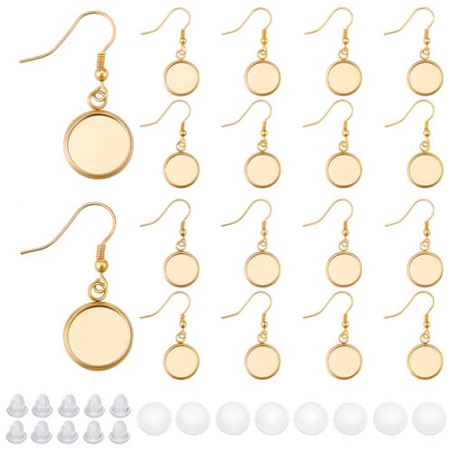 SOFPLATE 1 Box 60 Stück Echte 18 Karat Vergoldete Cabochon Ohrringrohlinge 12mm Lünetten Ohrringrohlinge Anhängerschalen Mit Glas Cabochons Fassungszubehör Für Schmuckherstellung DIY Anhänger Damen SOFPLATE 1 Box 60 Stück Echte 18 Karat Vergoldete Cabochon Ohrringrohlinge 12mm Lünetten Ohrringrohlinge Anhängerschalen Mit Glas Cabochons Fassungszubehör Für Schmuckherstellung DIY Anhänger Damen von SOFPLATE