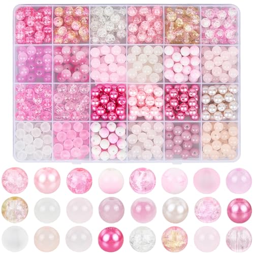 SOFPLATE 1 Box 600 Stück 24 Farben Rosa Glasperlen 8mm Große Acrylperlen Für Valentinstag Hochzeit Kleine Runde Kristallklare Mattierte Lose Crackle Perlen Zur Schmuckherstellung Armbänder Ohrringe SOFPLATE 1 Box 600 Stück 24 Farben Rosa Glasperlen 8mm Große Acrylperlen Für Valentinstag Hochzeit Kleine Runde Kristallklare Mattierte Lose Crackle Perlen Zur Schmuckherstellung Armbänder Ohrringe von SOFPLATE