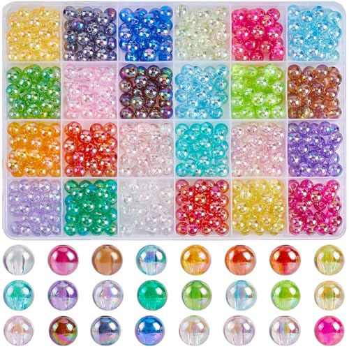 SOFPLATE 1 Box 600 Stück 24 Farben ab Acrylperlen Bunte Blasenperlen Großpackung 8mm Transparente Kaugummiperlen Klobige Kugeln Lose Runde Kunststoffperlen Zur Schmuckherstellung Ohrringe Armbänder H SOFPLATE 1 Box 600 Stück 24 Farben ab Acrylperlen Bunte Blasenperlen Großpackung 8mm Transparente Kaugummiperlen Klobige Kugeln Lose Runde Kunststoffperlen Zur Schmuckherstellung Ohrringe Armbänder H von SOFPLATE