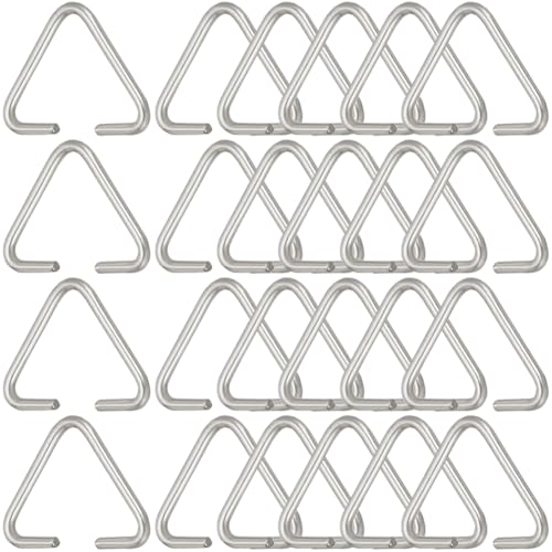 SOFPLATE 1 Box 600 Stück Biegeringe Aus Edelstahl Dreieckige Offene Haken 12mm Metall Klemmbügel Hängetropfen Silberne Charm Verbindungsstücke Offener Ring Für Schmuckzubehör Ohrringe Armbänder Halsk von SOFPLATE