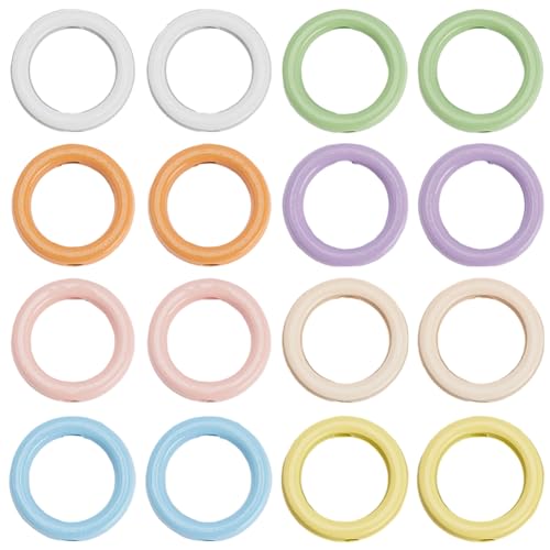 SOFPLATE 1 Box 8 Farben Kreisförmige Rahmenperlen O Ringe Perlen Großpackung Metalllegierung Rund Bunt Regenbogen Glatt Pastell Abstandshalter Für Schmuckherstellung Fundstücke Armbänder Halsketten DI SOFPLATE 1 Box 8 Farben Kreisförmige Rahmenperlen O Ringe Perlen Großpackung Metalllegierung Rund Bunt Regenbogen Glatt Pastell Abstandshalter Für Schmuckherstellung Fundstücke Armbänder Halsketten DI von SOFPLATE