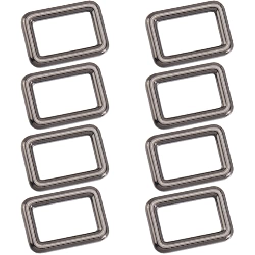 SOFPLATE 1 Box 8 Stück Rechteckige Ringschnalle Aus Metall Rechteckige Schnalle Gürtelschnalle Aus Rotgusslegierung 25mm Robuste Kleine Gurtbandringe Schlaufe Für Taschen Geldbörsen Gurtbänder Riemen von SOFPLATE