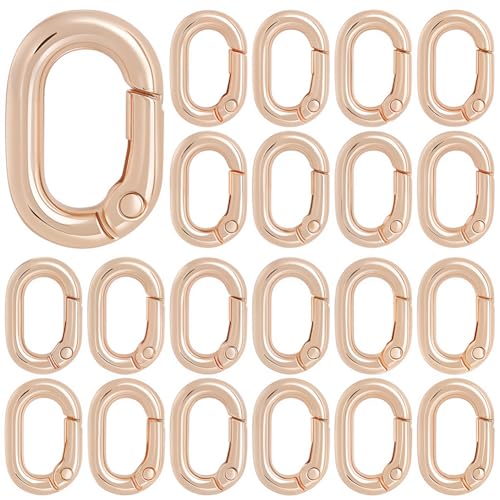 SOFPLATE 1 Box Mit 18 Stück Ovalen Federringen Karabiner Metallfeder Schlüsselring 21mm Hellgoldfarben Metall Karabinerhaken Clip Schlüsselringschnalle Ovale Ringe Für Halsketten Schmuck Taschen Geld SOFPLATE 1 Box Mit 18 Stück Ovalen Federringen Karabiner Metallfeder Schlüsselring 21mm Hellgoldfarben Metall Karabinerhaken Clip Schlüsselringschnalle Ovale Ringe Für Halsketten Schmuck Taschen Geld von SOFPLATE