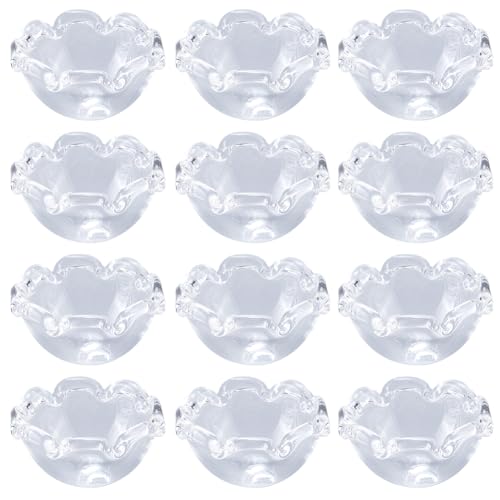 SOFPLATE 1 Box Mit 20 transparenten Blumenperlenkappen Glockenblumen Quallen Charm Perlen Trompetenblumen 21mm Große Glasblumenperlen Abstandshalter Perlenkappen Kegel Für Schmuck Windspiele Herstellu von SOFPLATE
