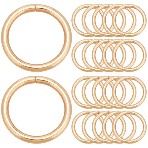 SOFPLATE 1 Box Mit 30 Stück Robuster Goldener O Ring Schlüsselanhänger Mehrzweck O Ring Schnalle 25mm Metall Runde Eisenfeder Schlüsselringe Für Hardware Taschen Hundeleinen Makramee Camping Bastelpr SOFPLATE 1 Box Mit 30 Stück Robuster Goldener O Ring Schlüsselanhänger Mehrzweck O Ring Schnalle 25mm Metall Runde Eisenfeder Schlüsselringe Für Hardware Taschen Hundeleinen Makramee Camping Bastelpr von SOFPLATE