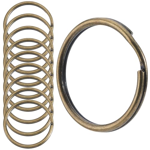 SOFPLATE 1 Box Mit 60 flachen Geteilten Schlüsselringen Antike Bronze Schlüsselanhängerringe Aus Metall 1{6} cm Rund Rund Eisen Offen Doppelschlaufe Schlüsselanhänger Clips Für Zuhause Autoschlüssel S SOFPLATE 1 Box Mit 60 flachen Geteilten Schlüsselringen Antike Bronze Schlüsselanhängerringe Aus Metall 1{6} cm Rund Rund Eisen Offen Doppelschlaufe Schlüsselanhänger Clips Für Zuhause Autoschlüssel S von SOFPLATE