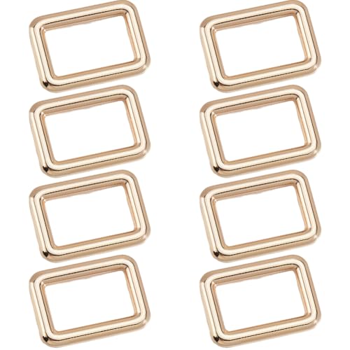 SOFPLATE 1 Box Mit 8 Stück Rechteckigen Schnallen Aus Goldfarbenem Metall Flache Gürtelschnalle Rechteckig 25mm Kleine Legierung Robuste Gurtband Geldbörsenschlaufenringe Für Taschen Geldbörsen Gurtb SOFPLATE 1 Box Mit 8 Stück Rechteckigen Schnallen Aus Goldfarbenem Metall Flache Gürtelschnalle Rechteckig 25mm Kleine Legierung Robuste Gurtband Geldbörsenschlaufenringe Für Taschen Geldbörsen Gurtb von SOFPLATE