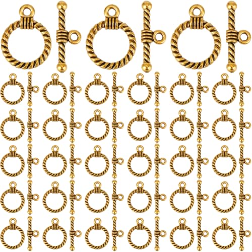 SOFPLATE 1 Box mit 120 goldfarbenen Knebelverschlüssen, Schmuck-Knebelverschlüsse, goldene Armband-Verschlüsse, T-Stange und Ring-Clips, Endverschlüsse, Verbindungsstücke, Großpackung für SOFPLATE 1 Box mit 120 goldfarbenen Knebelverschlüssen, Schmuck-Knebelverschlüsse, goldene Armband-Verschlüsse, T-Stange und Ring-Clips, Endverschlüsse, Verbindungsstücke, Großpackung für von SOFPLATE