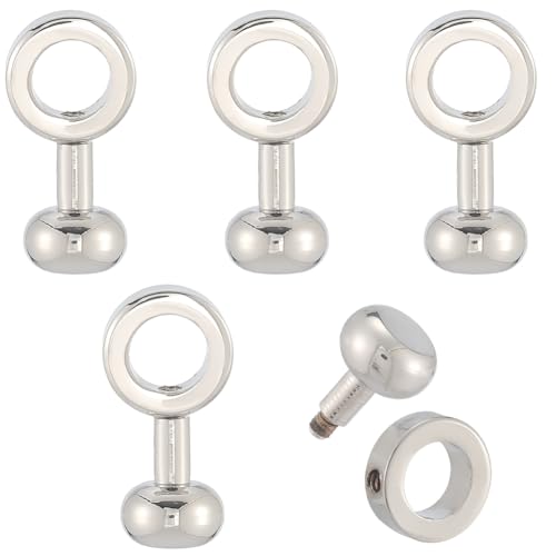 SOFPLATE 1 Box mit 5 silberfarbenen Reißverschlüssen, Ersatz-Kupfer-Reißverschluss-Einsatz, Schnalle, Geldbörse, Kettenverbinder, Mini-Metall-Clip, Zubehör für Heimwerker, Geldbörse, Tasche, Handwerk von SOFPLATE