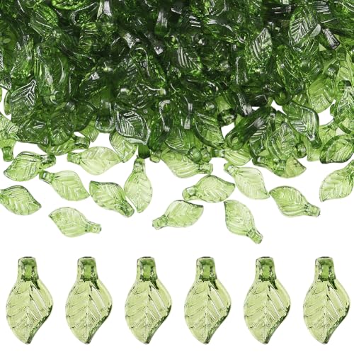 SOFPLATE 1 Box mit 500 Stück Acryl-Blatt-Charms, grüne Blatt-Perlen, Großpackung, winzige, transparente Frühlings- und Sommer-Pflanzenperlen-Anhänger für Schmuckherstellung, Ohrringe, Halsketten SOFPLATE 1 Box mit 500 Stück Acryl-Blatt-Charms, grüne Blatt-Perlen, Großpackung, winzige, transparente Frühlings- und Sommer-Pflanzenperlen-Anhänger für Schmuckherstellung, Ohrringe, Halsketten von SOFPLATE