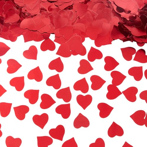 SOFPLATE 1 Schachtel 100g {1} Zoll Rotes Herz Tischkonfetti Metallische Folien Pailletten Streu Tischkonfetti Dekorationen Zum Valentinstag Für Hochzeit Verlobung Jahrestag Brautparty Party Festival Z SOFPLATE 1 Schachtel 100g {1} Zoll Rotes Herz Tischkonfetti Metallische Folien Pailletten Streu Tischkonfetti Dekorationen Zum Valentinstag Für Hochzeit Verlobung Jahrestag Brautparty Party Festival Z von SOFPLATE