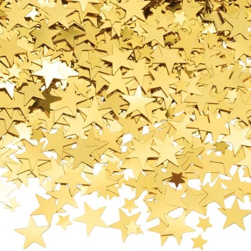 SOFPLATE 1 Schachtel Ca. 80g 5mm 10mm Stern Glitzer Konfetti Goldener Stern Tischkonfetti Großpackung Kunststoff PV Klein Glänzend Leicht Folie Metallische Pailletten Zum Basteln Nähen Weihnachtsba SOFPLATE 1 Schachtel Ca. 80g 5mm 10mm Stern Glitzer Konfetti Goldener Stern Tischkonfetti Großpackung Kunststoff PV Klein Glänzend Leicht Folie Metallische Pailletten Zum Basteln Nähen Weihnachtsba von SOFPLATE
