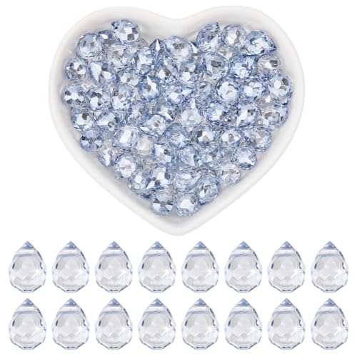 SOFPLATE 1 Schachtel Ca. 95~100 Stück Kristallperlen In Tropfenform Facettierte Glasperlen 8x10mm Blau Transparent Wassertropfenförmig Edelstein Lose Abstandsperlen Für Armbänder Halsketten Schmuckhe SOFPLATE 1 Schachtel Ca. 95~100 Stück Kristallperlen In Tropfenform Facettierte Glasperlen 8x10mm Blau Transparent Wassertropfenförmig Edelstein Lose Abstandsperlen Für Armbänder Halsketten Schmuckhe von SOFPLATE