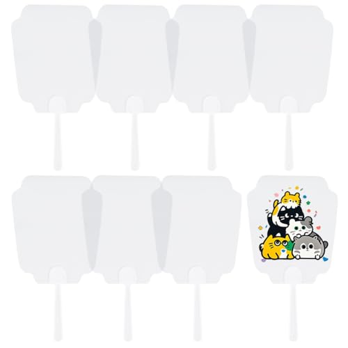 SOFPLATE 10 Stück PVC Handfächer Paddelfächer Handheld Durchsichtiger Kunststoff Leere Tasche Blumenntopfform Transparent Chinesischer Stil Bedruckbar Mit Griff Zum Malen Tanzen Aufführung Basteln Dek SOFPLATE 10 Stück PVC Handfächer Paddelfächer Handheld Durchsichtiger Kunststoff Leere Tasche Blumenntopfform Transparent Chinesischer Stil Bedruckbar Mit Griff Zum Malen Tanzen Aufführung Basteln Dek von SOFPLATE