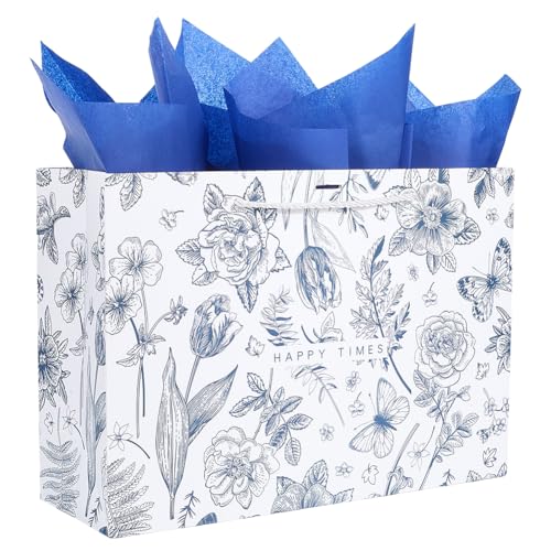 SOFPLATE 10 x 14 x 5 Zoll Große Geschenktüten Mit Blumenn Und Schmetterlingsmotiv Aus Seidenpapier Wiederverwendbare Papiertüten Mit Griffen Geschenkverpackungsbox Für Partygeschenke Geburtstage Hoch SOFPLATE 10 x 14 x 5 Zoll Große Geschenktüten Mit Blumenn Und Schmetterlingsmotiv Aus Seidenpapier Wiederverwendbare Papiertüten Mit Griffen Geschenkverpackungsbox Für Partygeschenke Geburtstage Hoch von SOFPLATE
