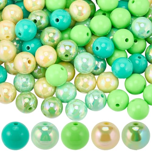 SOFPLATE 100 Stück grüne Acrylperlen, 16 mm, runde Kunststoffperlen, Großpackung Saint Patrick Urlaub, klobige Kaugummi-Kugel, lose Abstandshalter für Perlen, Armbänder, Stifte, Schmuckherstellung SOFPLATE 100 Stück grüne Acrylperlen, 16 mm, runde Kunststoffperlen, Großpackung Saint Patrick Urlaub, klobige Kaugummi-Kugel, lose Abstandshalter für Perlen, Armbänder, Stifte, Schmuckherstellung von SOFPLATE
