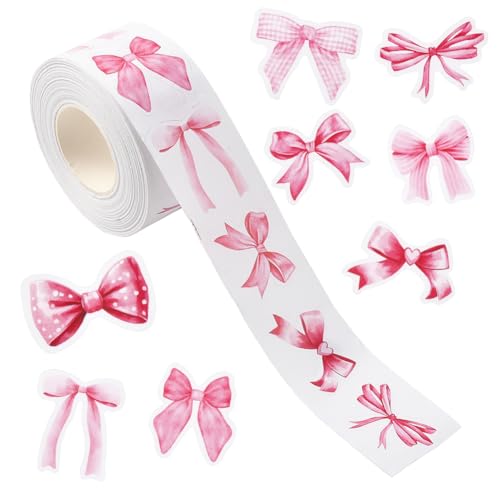 SOFPLATE 1000 Stück 8 Stile Rosa Schleifenaufkleber Schleifenaufkleber Rollenpapier Selbstklebend Wasserdicht Kokett Ästhetische Schleife Scrapbook Siegel Aufkleber Für DIY Handwerk Wasserflasche Umsc SOFPLATE 1000 Stück 8 Stile Rosa Schleifenaufkleber Schleifenaufkleber Rollenpapier Selbstklebend Wasserdicht Kokett Ästhetische Schleife Scrapbook Siegel Aufkleber Für DIY Handwerk Wasserflasche Umsc von SOFPLATE